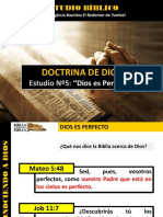 Discipulado #5 Dios Es Perfecto