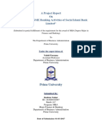 A Project Report On "An Analysis of SME Banking Activities of Social Islami Bank Limited"