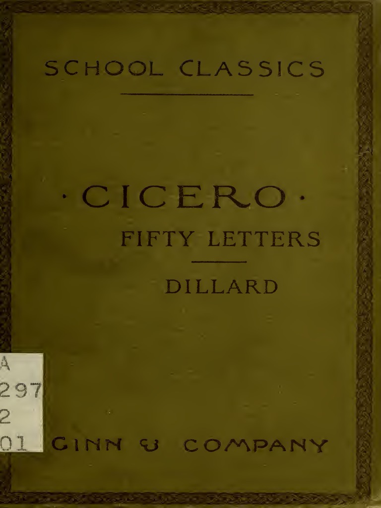 Fiftylettersofci 00 Cice | PDF | Cicero | Julius Caesar