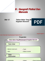 12.0 Faktor-Faktor Yang Mempengaruhi Kegiatan Ekonomi