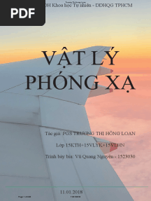 Vật Lý Phóng xạ - PGS. Trương Thị Hồng Loan (copyright - 2018)