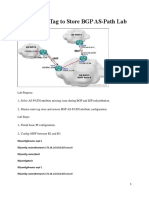 Using Route Tag to Store BGP As