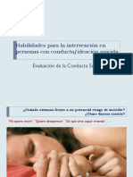 Habilidades para La Intervención en Personas Con Conducta Ideación Suicida - Evaluación de La Conducta Suicida