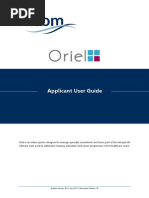 Oriel UserGuide Applicant V10