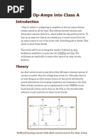 Biasing Opamps Into Class A