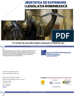 Libertatea de Exprimare in Legislatia Romaneasca Final 2 PDF