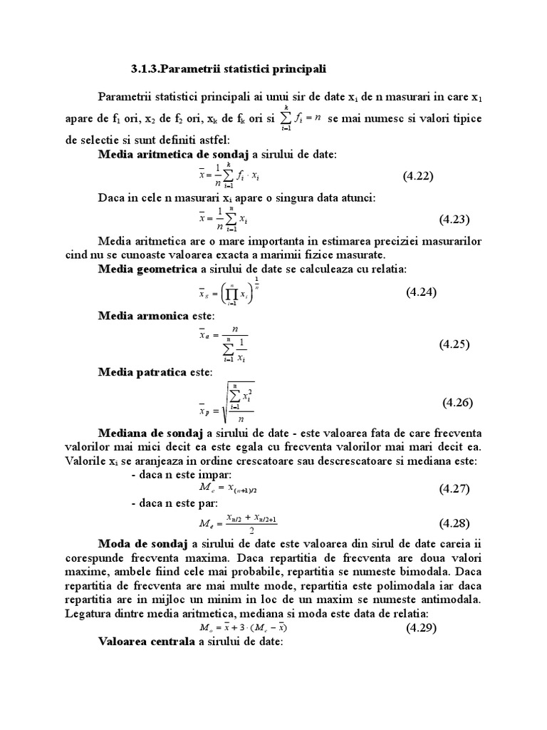 3.parametri Statistici | PDF