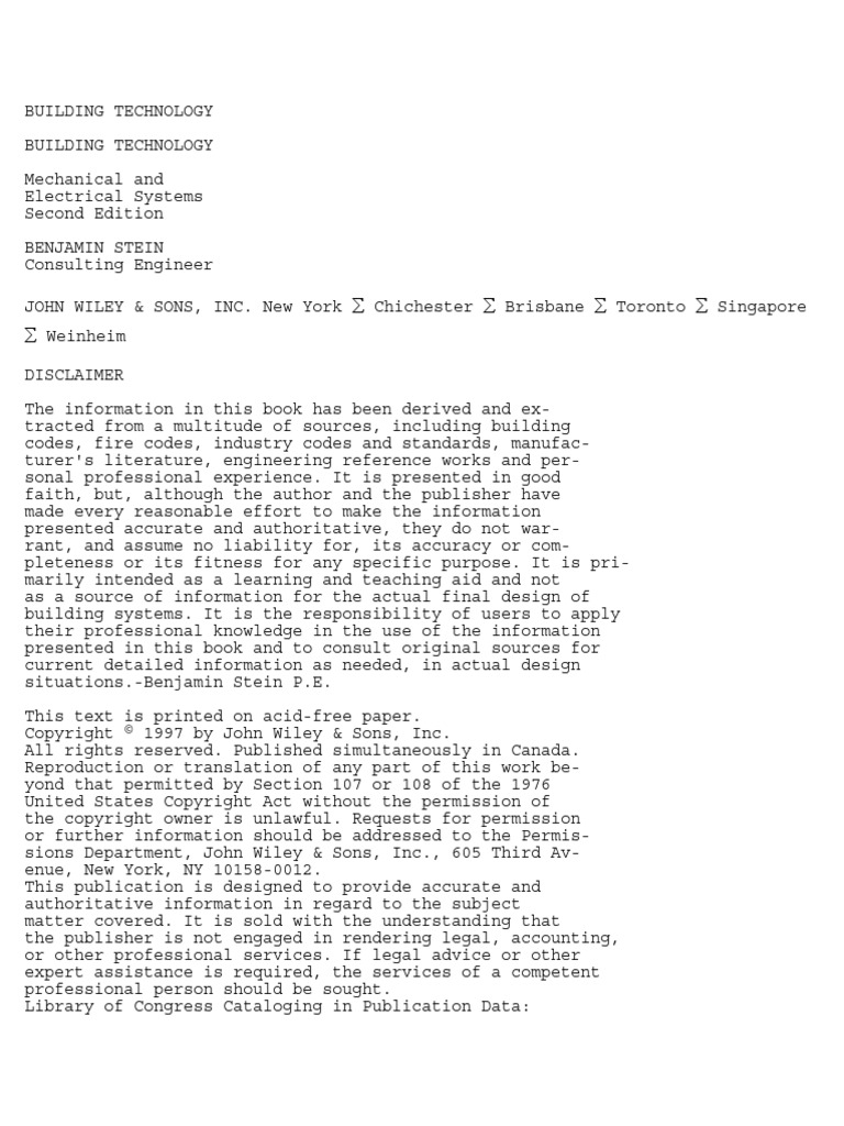 MECHANICAL AND ELECTRICAL SYSTEMS IN ARCHITECTURE ENGINEERING AND CONSTRUCTION 5TH EDITION PDF visual data 6