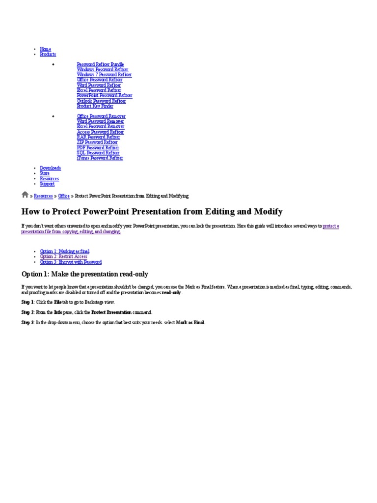 3 Ways To Protect PowerPoint Presentation From Editing and Modifying ...