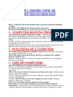 Theory Topic by Topic Computer Studies Past Papers