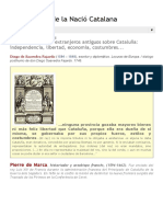 Argumentari de La Nació Catalana - Interesantes Textos Extranjeros Antiguos Sobre Cataluña - Independencia, Libertad, Economia, Costumbres.