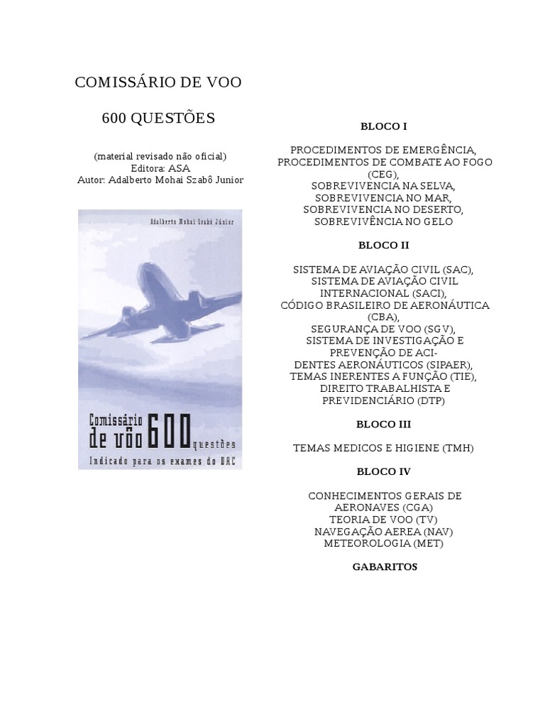Cid 10 Subcategorias, PDF, Aviação