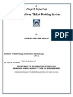 Online Railway Ticket Reservation Docomentation by Chandra Shekhar Bhakat