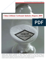 China Lithium Industry (2009)