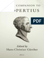 (Hans-Christian Gunther) Brill's Companion To Propertius