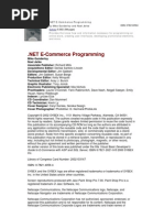 .Net E-commerce Programming