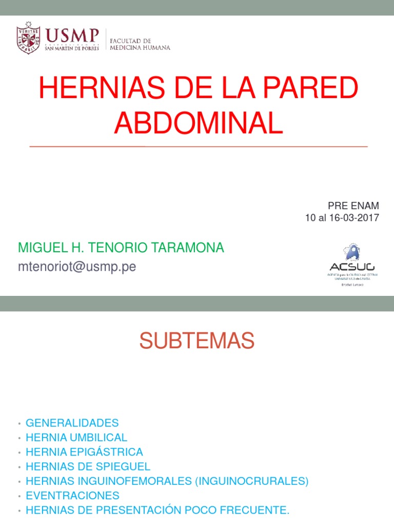 Hernias en La Pared Abdominal | PDF | Abdomen | Sistema musculoesquelético