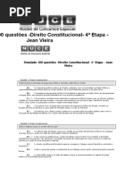 Simulado 100 Questões Direito 4º Parte