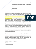 A Dialética Na Filosofia e No Pensamento Social Hegel e Marx.