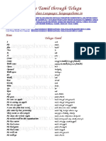 Learn Tamil Through Telugu PDF