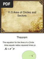 11.5 Area of Circles and Sectors