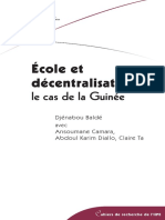 École et Decentralisation: Le Cas de la Guinée - Djénabou Baldé & Outros - IIEP Unesco