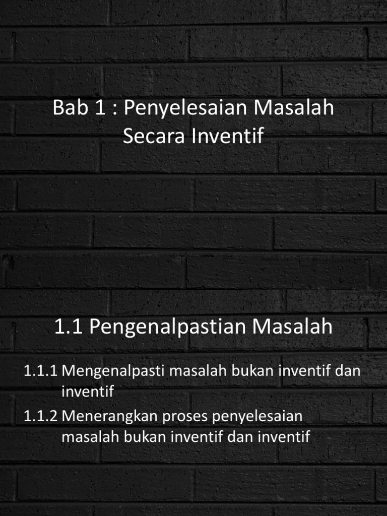 Slide Penyelesaian Masalah Secara Inventif