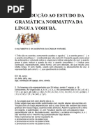 Introdução Ao Estudo Da Gramática Normativa Da Língua