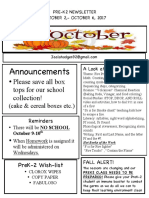 Newsletter October Week 1