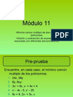 Minimo Comun Multiplo de Dos o Mas Polinomios