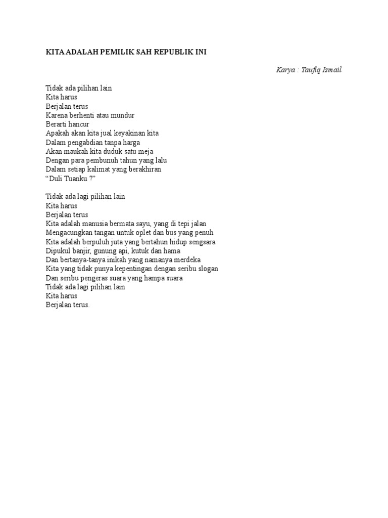 Kita Adalah Pemilik Sah Republik Ini Pdf