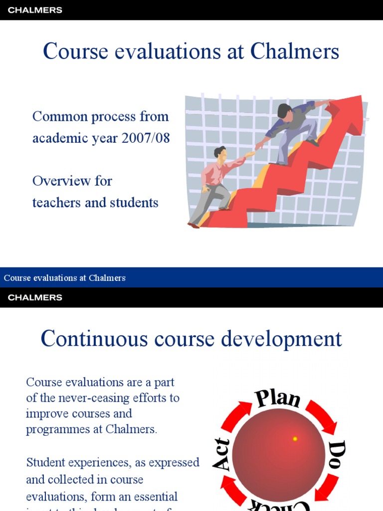 Chalmers Course Evaluation Process Guide | PDF | Course Evaluation ...