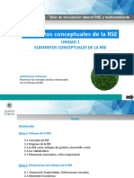 Unidad I - Elementos Conceptuales de La RSE