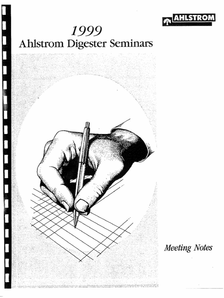 Ahlstrom 1999 Digester Seminar Notes PDF
