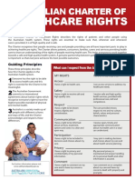 Patient Rights - Australian Charter of Healthcare Rights