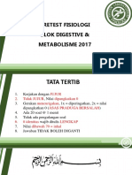 Pretest Fisiologi Digestive and Metabolism 2017