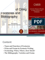 Footnotes and Biblography