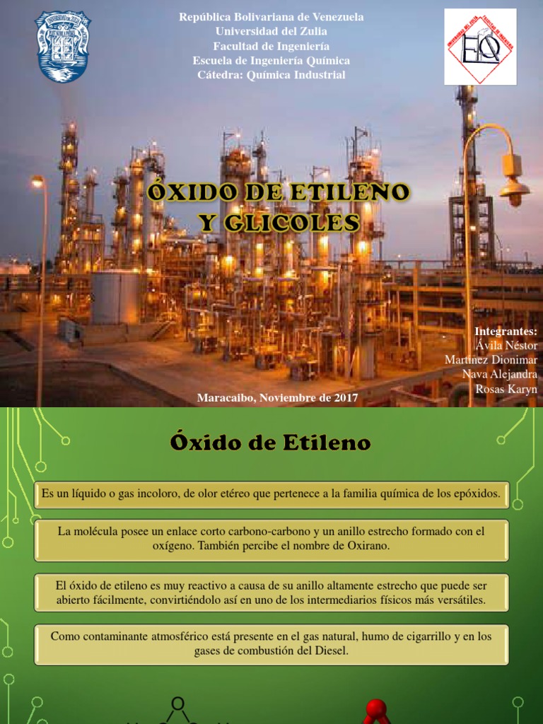 Oxido de Etileno ADKN Catálisis Química