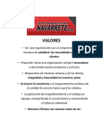 Valores Navarrete