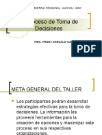 Taller El Proceso de Toma de Decisiones