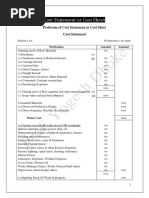 CLASS Cost Sheet