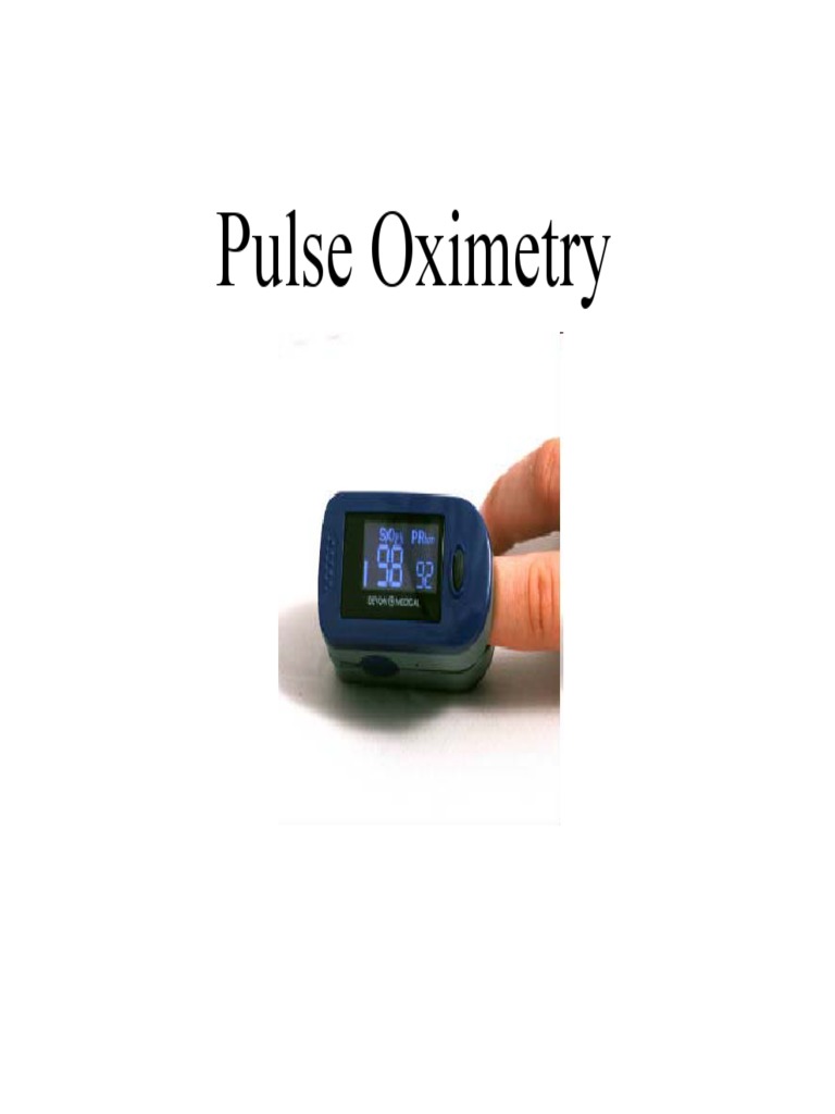 A Comprehensive Overview of Pulse Oximetry Principles, History