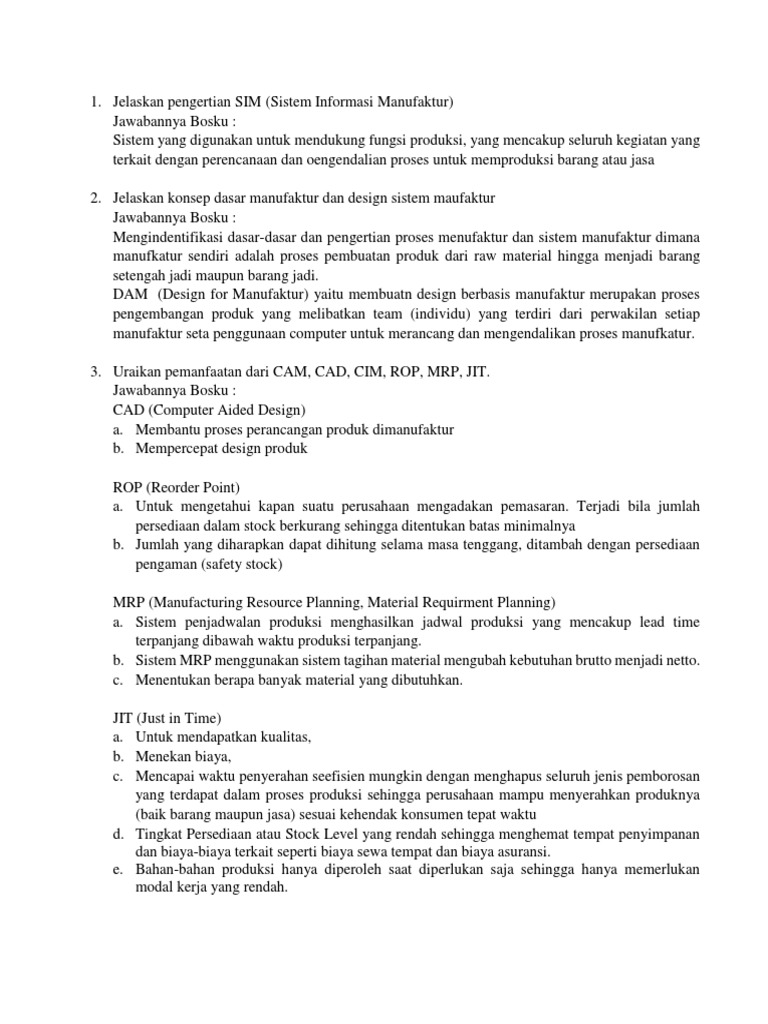 Contoh Soal Dan Jawaban Jit Cari Pembahasannya