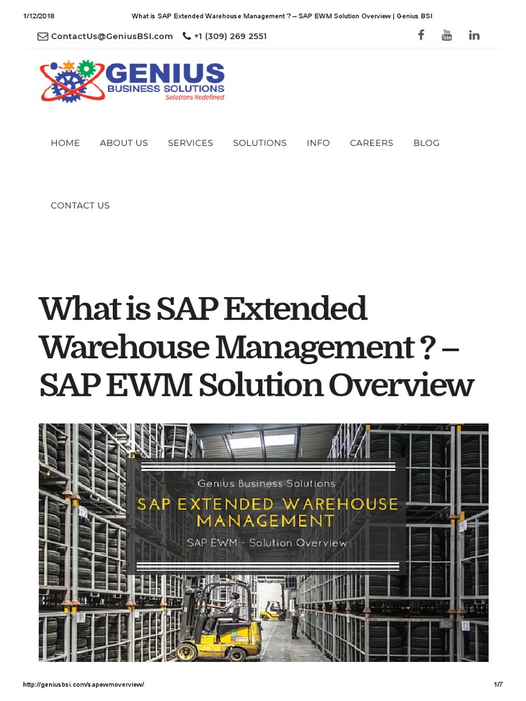 What is SAP Extended Warehouse Management Warehouse Supply Chain