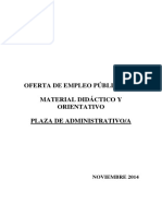 Oferta empleo público 2006: material didáctico administrativo