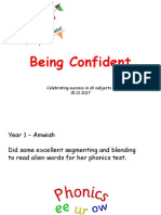 Being Confident: Celebrating Success in All Subjects 15.12.2017