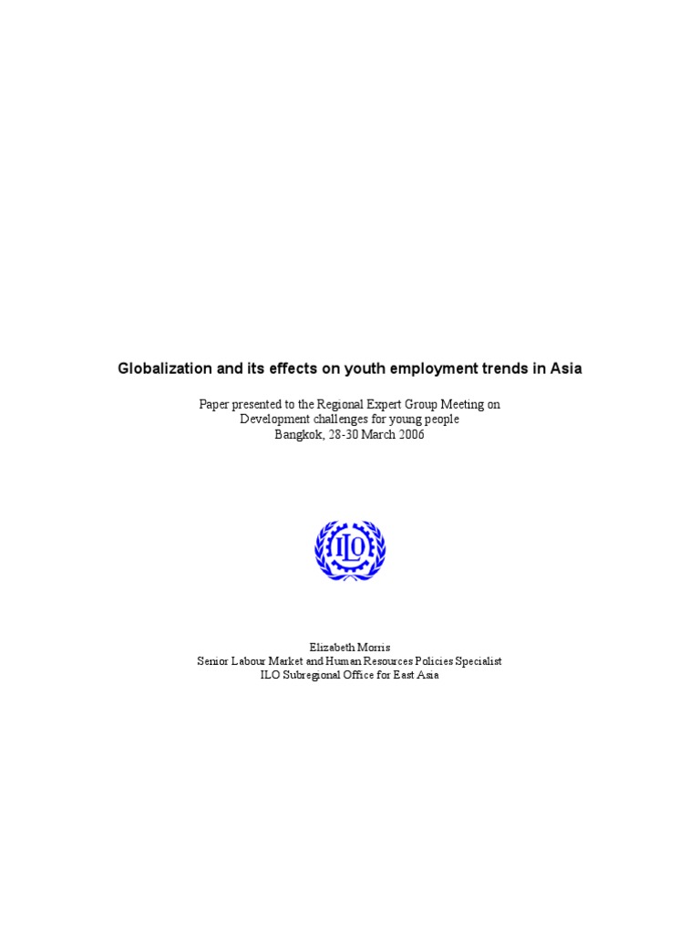 Youth Employment Trends in Asia's Globalization | PDF | Workforce ...