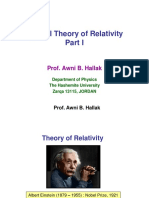 Special Theory of Relativity-Part I