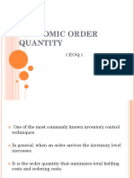 Economic Order Quantity