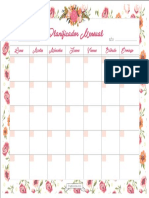 Planning Mensual Chic PDF